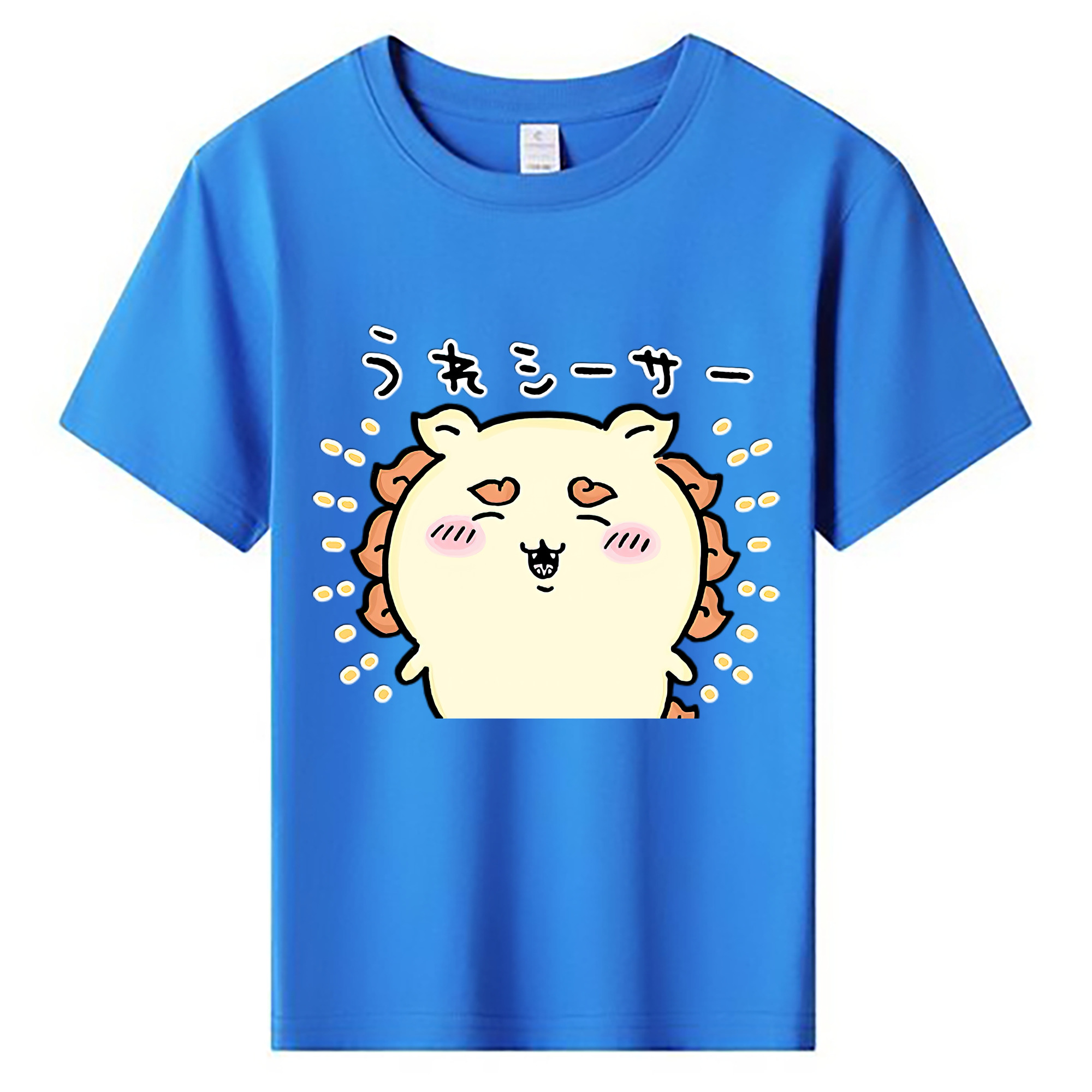 （画像用） ちいかわ シーサー Chii-kawa Shisa 綿100％キッズTシャツ（フロントプリント）